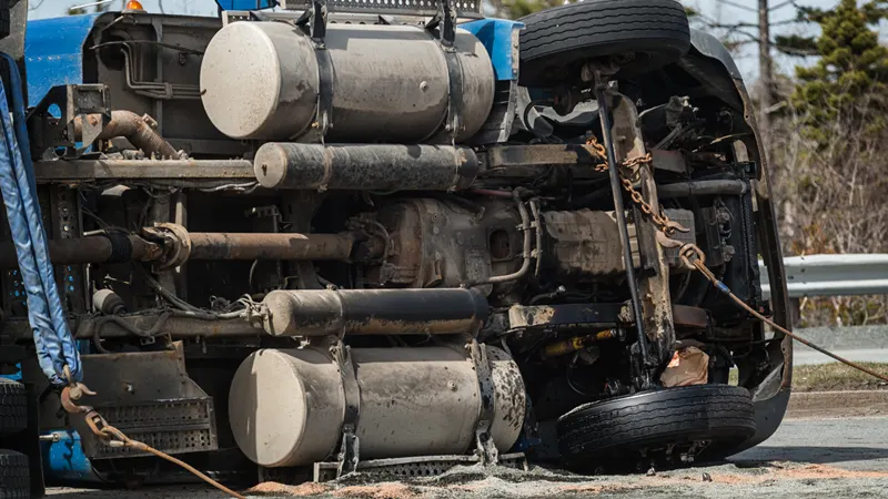 Two-Car Collision Involving Concrete Truck at Hwy 66 in Rockwall Co., TX